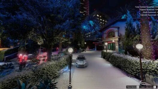 Christmas Michael’s Home Download and learn how to install Christmas Michael’s Home mod for GTA 5. Add festive decorations like lights and a Christmas tree to Michael’s house for a magical holiday vibe!