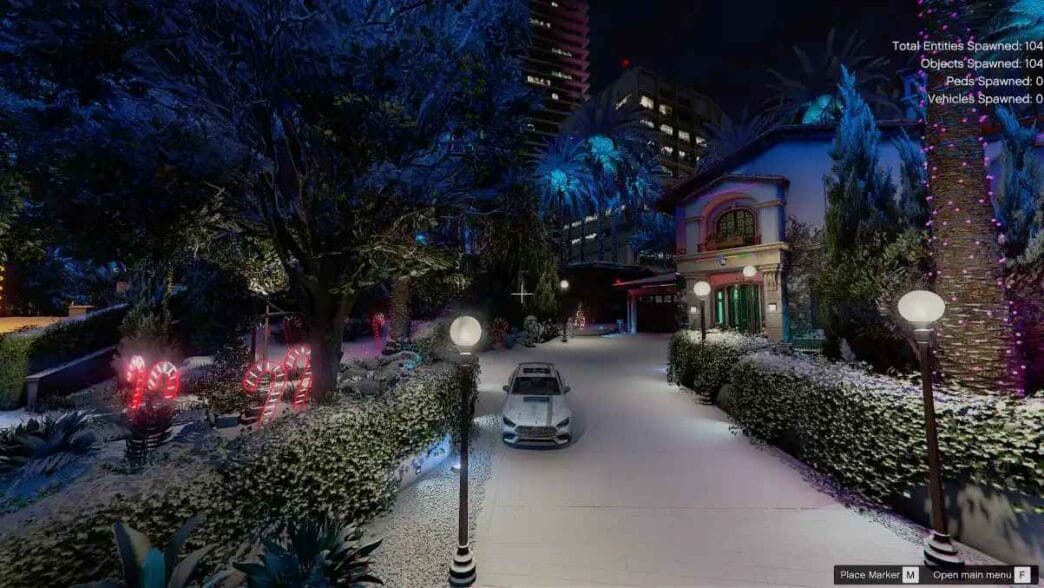 Christmas Michael’s Home Download and learn how to install Christmas Michael’s Home mod for GTA 5. Add festive decorations like lights and a Christmas tree to Michael’s house for a magical holiday vibe!