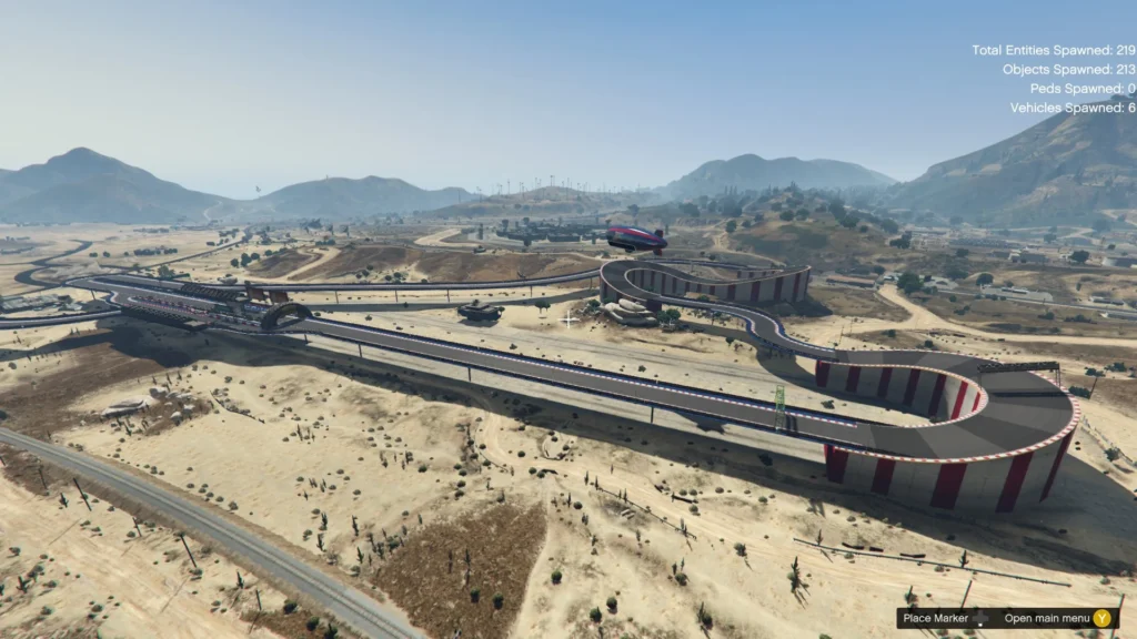 Download and install the latest version of Track Desert Airport [Addon] YMAP for GTA 5 for custom racetrack with drag racing, drifting, and off-road challenges.