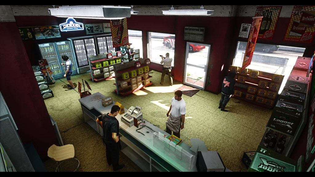 Upgrade your GTA 5 experience with the [MLO] Rob's Liquor Store mod, featuring an expanded interior and enhanced design. Download the latest version now.