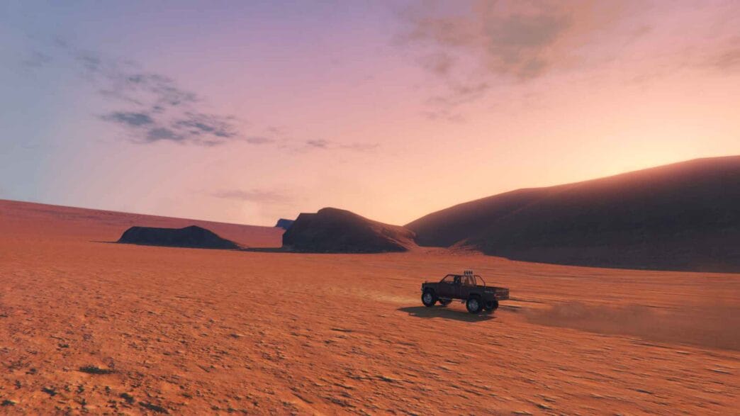 Desert Map Download Desert Map for GTA 5 Mods and learn how to install it. Transform Los Santos into an arid desert landscape with custom props and immersive details for a unique gameplay experience!