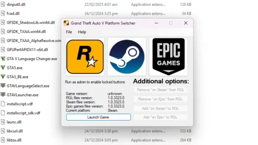 How to Install GTA 5 Legacy Platform Switcher Learn how to install Grand Theft Auto V (GTA 5) Platform Switcher mod, allowing easy switching between different versions of the game on PC.