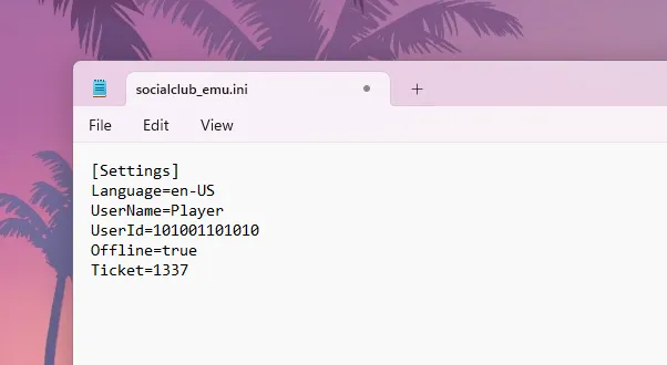 SocialClub_Emu for GTA V Enhanced Edition - GTA 5 Mods Download SocialClub_Emu for GTA 5 Enhanced Edition to play offline with custom settings configure Language, UserName, UserId, and how to play in offline mode.