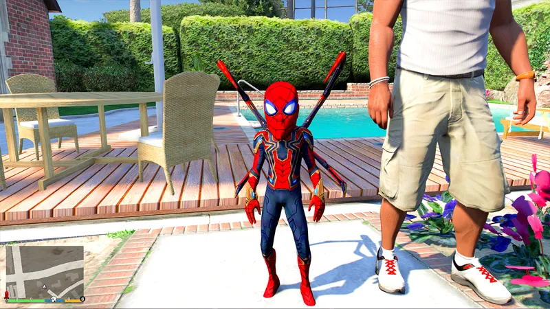 Download Spiderman Kid [Add-On Ped] v1.0 GTA 5 mod and learn how to install the latest version to play as a kid-sized Spider-Man character mod.
