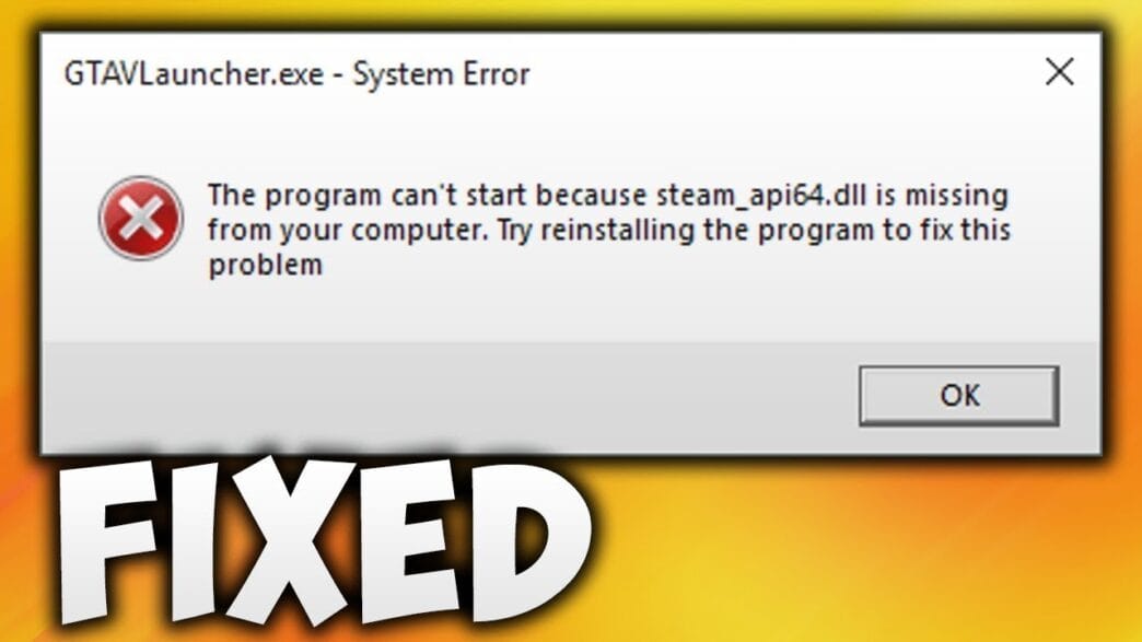 GTA 5 steam_api64.dll Resolve the GTA V “steam_api64.dll not found” error with this quick guide. Learn safe download steps, installation instructions, and FAQs to fix the problem fast.