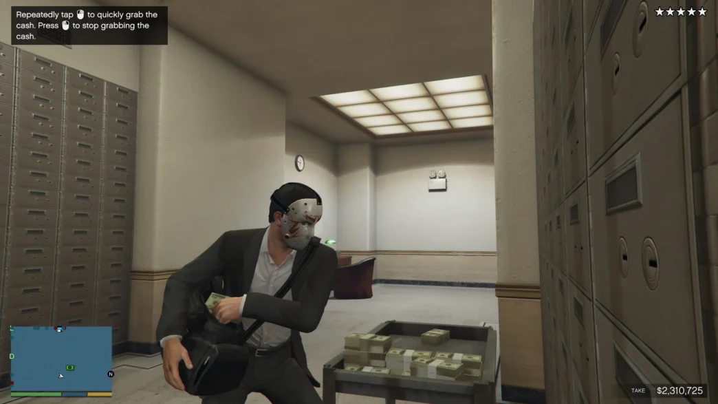 Download the Pacific Standard Heist latest version for GTA 5 mods to experience a reimagined single-player bank robbery with immersive features.