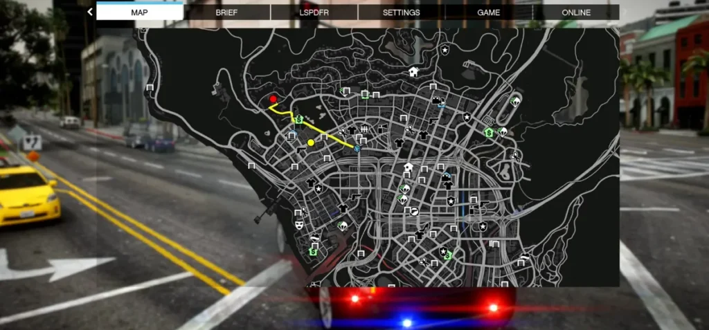 LSPDFR - GTA 5 MODS Download LSPDFR for GTA 5 mods to transform into police simulator for realistic law enforcement gameplay in GTA V featuring patrols, arrests, pursuits, & more.