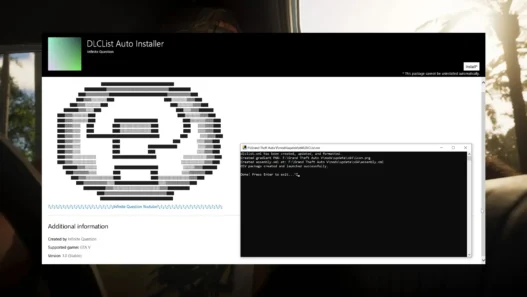 DLC List Auto Installer - GTA 5 Mods Simplify GTA 5 modding with DLC List Auto Installer to automatically scan and update your dlclist.xml to include all installed DLCs for GTA 5 mods.