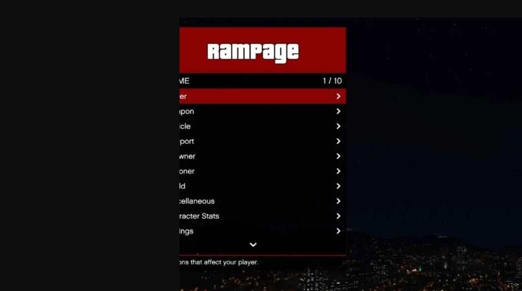 Rampage Trainer Rampage Trainer Enhanced - GTA V Enhanced Mods