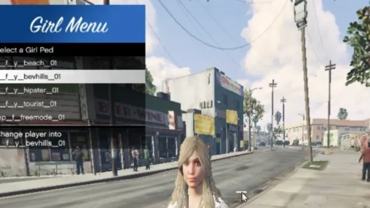 GirlMenu – Chang Player to a Female GirlMenu – Player Changer to a Female
