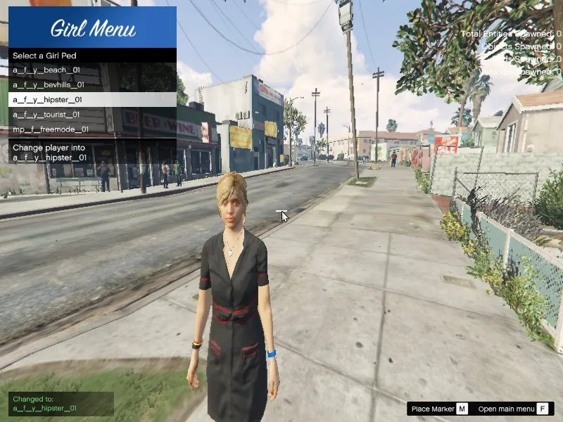 GirlMenu – Chang Player to a Female GirlMenu – Player Changer to a Female