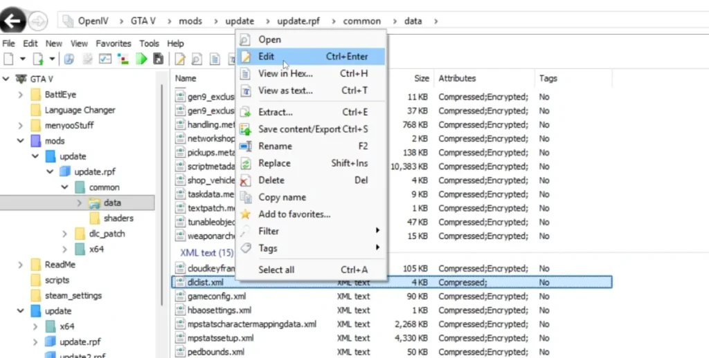 How to Add Add-On DLC Packs in GTA 5 (dlclist.xml) Guide How to install add-on vehicles, DLC packs in GTA 5 Legacy & Enhanced Edition by editing the dlclist.xml file a guide with code, file paths, and examples.